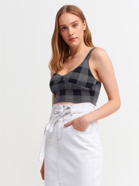 A - 2904 Bustier-Black KNITWEAR Dilvin
