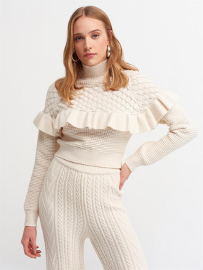 T2959 Dilvin Knitwear White T-shirt