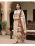 Ivory Heritage Floral Embroidered Kurta Set with Printed Dupatta