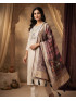 Royal Plum Floral Jacquard Dupatta Kurta Set