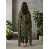 Heritage Olive Green Cotton Kurta Pant Set