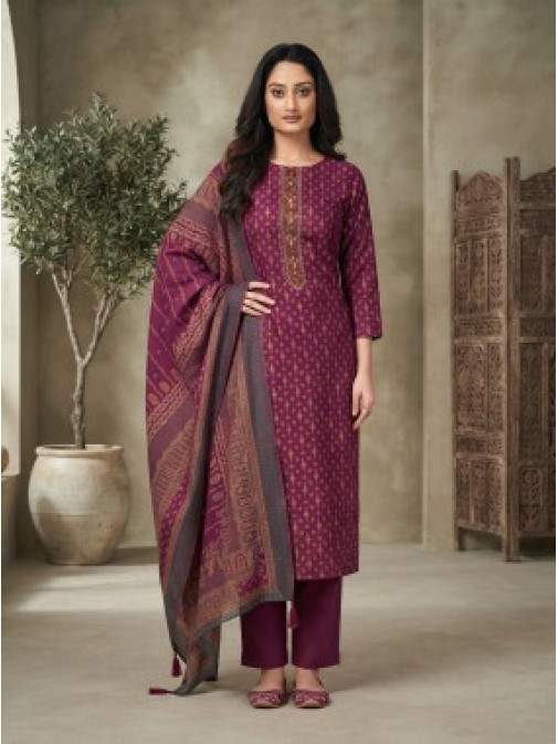 Straight Kurta Set with Woven Dupatta Straight Kurta Set with Woven Dupatta