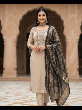 Heritage Noir Kurta Suit